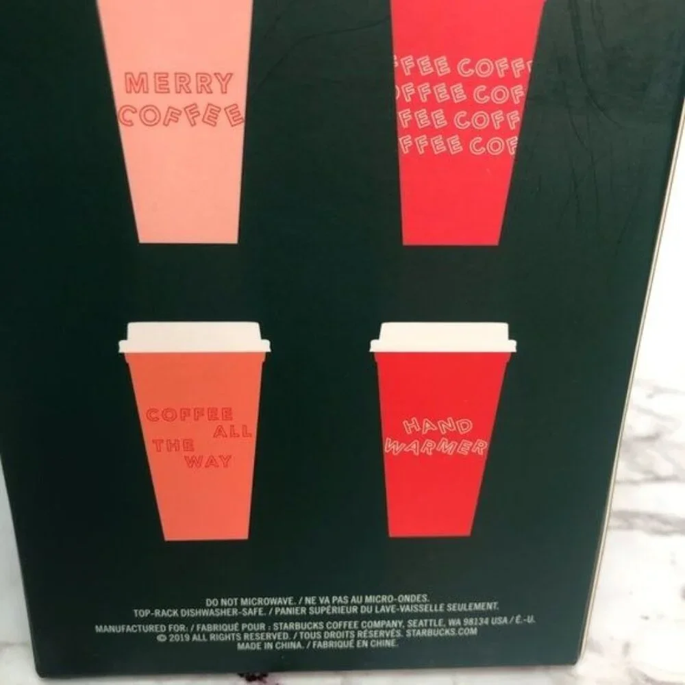 NWT Starbucks 16 Oz Reusable Holiday Hot Cups - Limited Edition - Picture 6 of 8